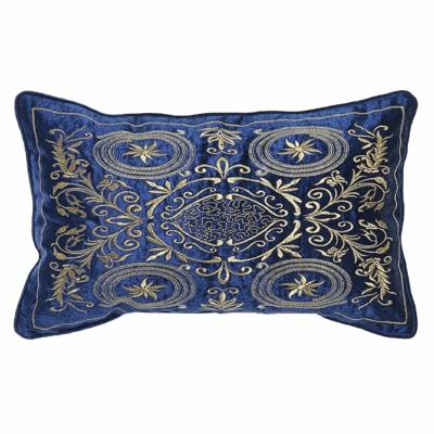 Kussen DKD Home Decor Gouden 50 x 10 x 30 cm Marineblauw
