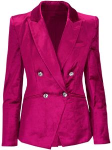 Veronica Beard blazer Elam en velours à boutonnière croisée - Rose