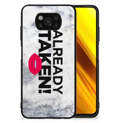 Xiaomi Poco X3 | X3 Pro | Telefoon Hoesje | met tekst Already Taken White