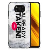 Xiaomi Poco X3 | X3 Pro | Telefoon Hoesje | met tekst Already Taken White