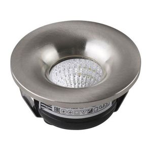LED Veranda Spot Verlichting - Inbouw Rond 3W - Natuurlijk Wit 4200K - Mat Chroom Aluminium - Ø48.5mm