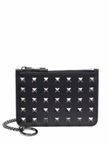 Valentino Garavani porte-cartes à ornements Rockstud - Noir