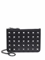 Valentino Garavani porte-cartes à ornements Rockstud - Noir
