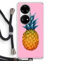Grote ananas: Huawei P50 Pro Transparant Hoesje met koord
