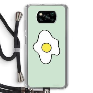Spiegelei: Xiaomi Poco X3 NFC Transparant Hoesje met koord