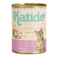 KATIDO Turkey with duck - nat kattenvoer - 400g