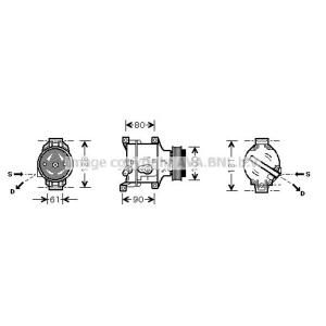 Ava Cooling Airco compressor FTK103