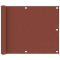 VidaXL Balkonscherm 75x300 cm oxford stof terracotta