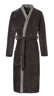 Ten Cate Badjas met kimono kraag grijs