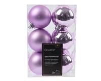 12 onbreekbare kerstballen lilac breeze 6 cm 12 onbreekbare kerstballen lilac breeze 6 cm