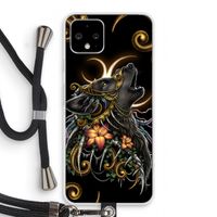 Huilende Wolf: Pixel 4 Transparant Hoesje met koord