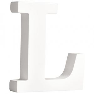 Houten letter L 11 cm   -