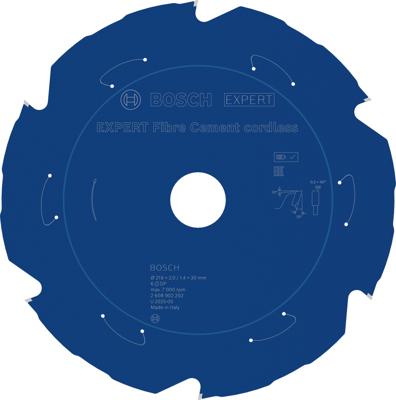 Bosch Accessoires EXPERT Fibre Cement cordless-Cirkelzaagblad | 216 x 2/1,4 x 30 mm | T6 - 2608902202