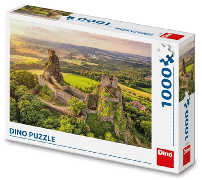 DinoToys Dino puzzel - kasteel trosky in tsjechië - 1000 stukjes