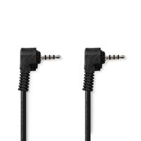 Nedis Audio-Videokabel | 3,5 mm Male | 3,5 mm Male | Vernikkeld | 2.00 m | Rond | PVC | Zwart - CVGL22000BK20