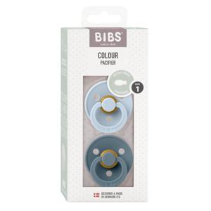 Bibs Fopspeen symmetrisch maat 1 baby blue/petrol