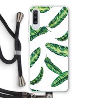 Lange bladeren: Samsung Galaxy A70 Transparant Hoesje met koord Lange bladeren: Samsung Galaxy A70 Transparant Hoesje met koord