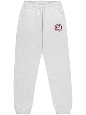 Sporty & Rich pantalon de jogging à logo C Crest imprimé - Gris
