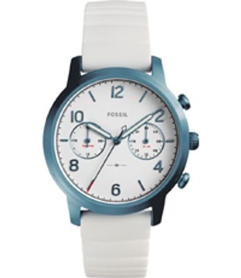 Horlogeband Fossil ES4235 Silicoon Wit 18mm