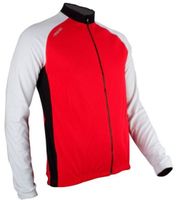 Avento Fietsjack Unisex Windbreaker Rood/Witzwart Maat L - thumbnail