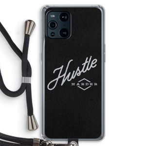 Hustle: Oppo Find X3 Transparant Hoesje met koord