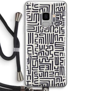 Moroccan Print: Samsung Galaxy S9 Transparant Hoesje met koord