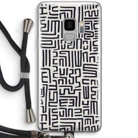 Moroccan Print: Samsung Galaxy S9 Transparant Hoesje met koord