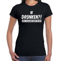 Drank t-shirt moet je die gozer naast me zien zwart voor dames - Drank t-shirt