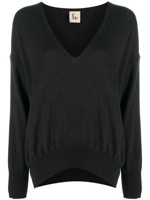 PAULA pull en cachemire à col v - Vert