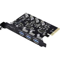 Renkforce RF-6613196 3 + 2 poorten USB 3.2 Gen 2-controllerkaart USB-C 3.2 Gen 2