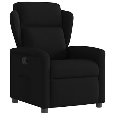 Fauteuil verstelbaar stof zwart
