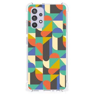 Samsung Galaxy A32 4G | A32 5G Enterprise Editie Doorzichtige Silicone Hoesje Funky Retro