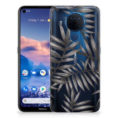 Nokia 5.4 | TPU Case | Leaves Grey Nokia 5.4 | TPU Case | Leaves Grey