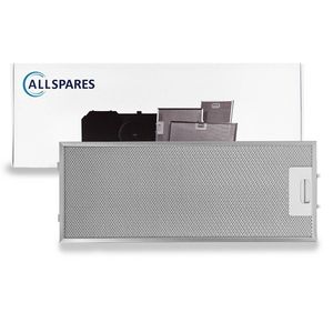 AllSpares Metaalfilter voor afzuigkappen geschikt voor Bosch Siemens en Neff 00352813/352813 (445x175x9mm)