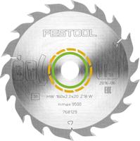 Festool Cirkelzaagblad voor Hout | Wood Standard | Ø 160mm Asgat 20mm 18T - 768129