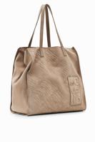 Grote leren tas met logo - BROWN - U - thumbnail