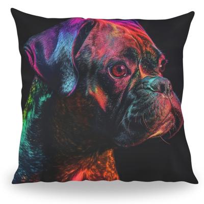 Kussen - Huisdier Portret - Boxer 1 Color - Pillow Buddies