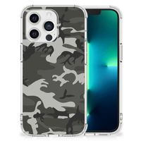 Apple iPhone 13 Pro Doorzichtige Silicone Hoesje Army Light - thumbnail