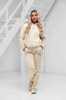 Malelions Captain Trainingspak Dames Beige - Maat S - Kleur: Beige | Soccerfanshop