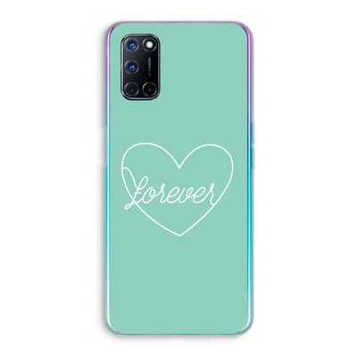 Forever heart pastel: Oppo A72 Transparant Hoesje