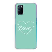 Forever heart pastel: Oppo A72 Transparant Hoesje