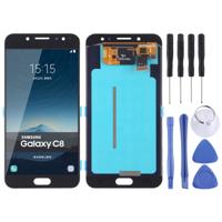 LCD-scherm en Digitizer volledige montage (OLED materiaal) voor Galaxy C8 C710F/DS C7100(Black)