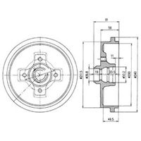 Delphi Diesel Remtrommel BF310 - thumbnail