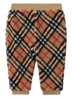 Burberry Kids pantalon en polaire à motif Vintage Check - Tons neutres