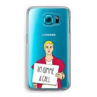 Gimme a call: Samsung Galaxy S6 Transparant Hoesje