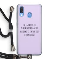 Tequila: Samsung Galaxy A40 Transparant Hoesje met koord
