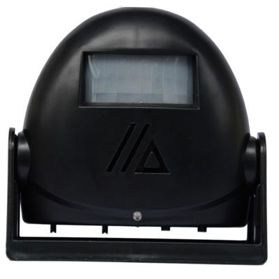 Draadloze intelligente deurbel infrarood bewegings sensor Voice prompter waarschuwing deur klok alarm (zwart)