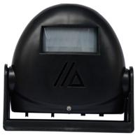 Draadloze intelligente deurbel infrarood bewegings sensor Voice prompter waarschuwing deur klok alarm (zwart)