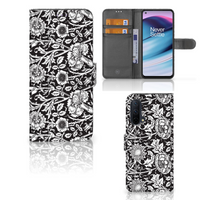 OnePlus Nord CE 5G Hoesje Black Flowers