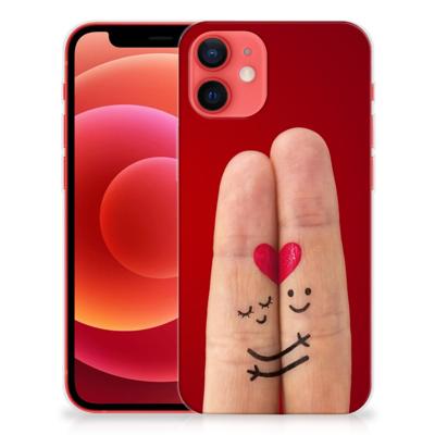 iPhone 12 Mini | Sillicone Back Cover | Liefde - Origineel Romantisch Cadeau